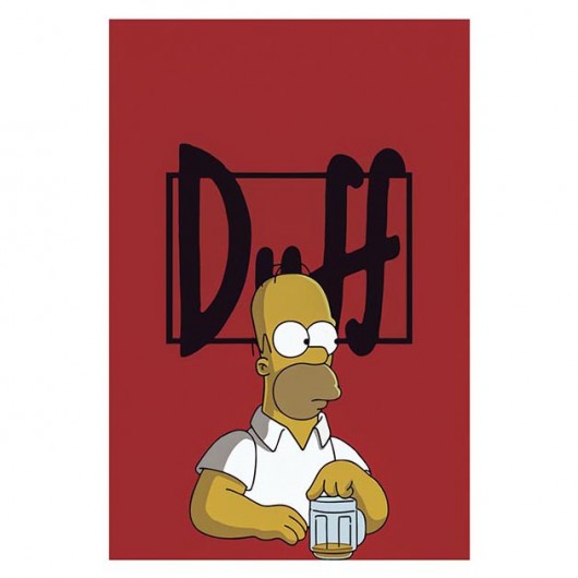 Placa Decorativa Logo Duff E Homer Simpson