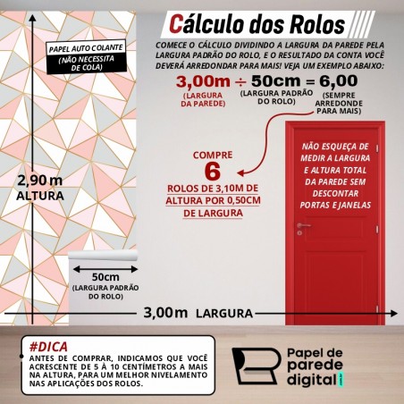 Papel de Parede - 3D Camadas Verticais EM PROMOÇÃO!