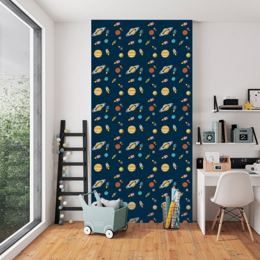 Papel de Parede Infantil Astronauta...