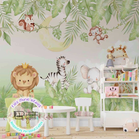 Autocolantes decorativos personalizáveis Linda zebra para criança