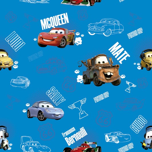 Papel de Parede Foto Mural Infantil Carros de Corrida