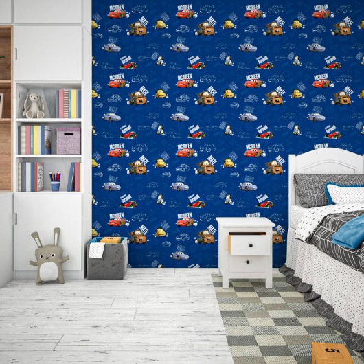 Quarto Infantil Carrinhos Azul Marinho