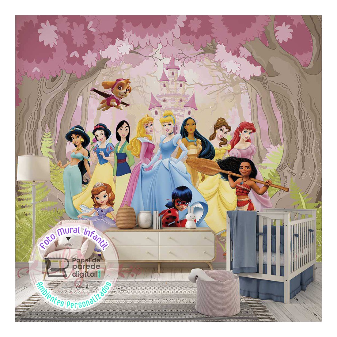 Conjunto Infantil Estampa Princesa Moana Disney