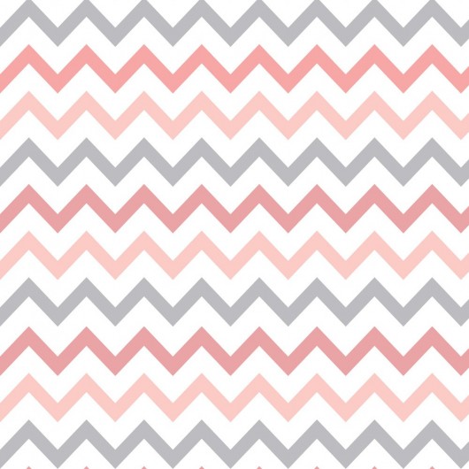Papel de Parede Chevron Tons de Rosa...