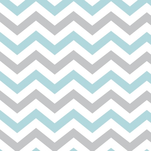 Papel de Parede Chevron Verde Água e...