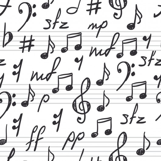 Papel de Parede Clássico Nota Musical