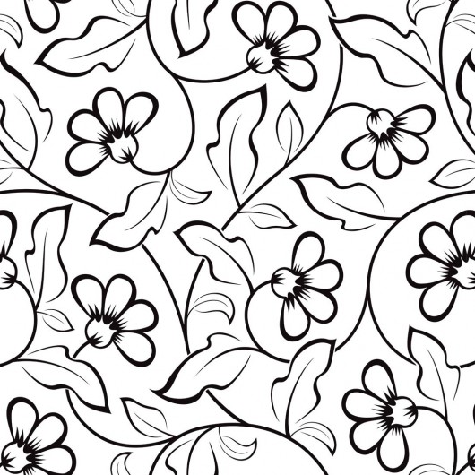 Papel de Parede Desenho Flores Floral Preto e Branco 18941BD - ADcorista  Arte e Decoração - Papéis de Parede Exclusivos em até 6x sem juros ou 10%  desconto no boleto ou PIX.