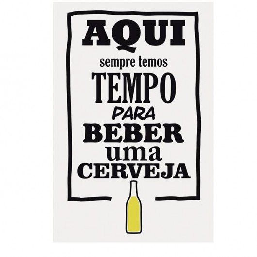 Placa Decorativa Frase Aqui Sempre...