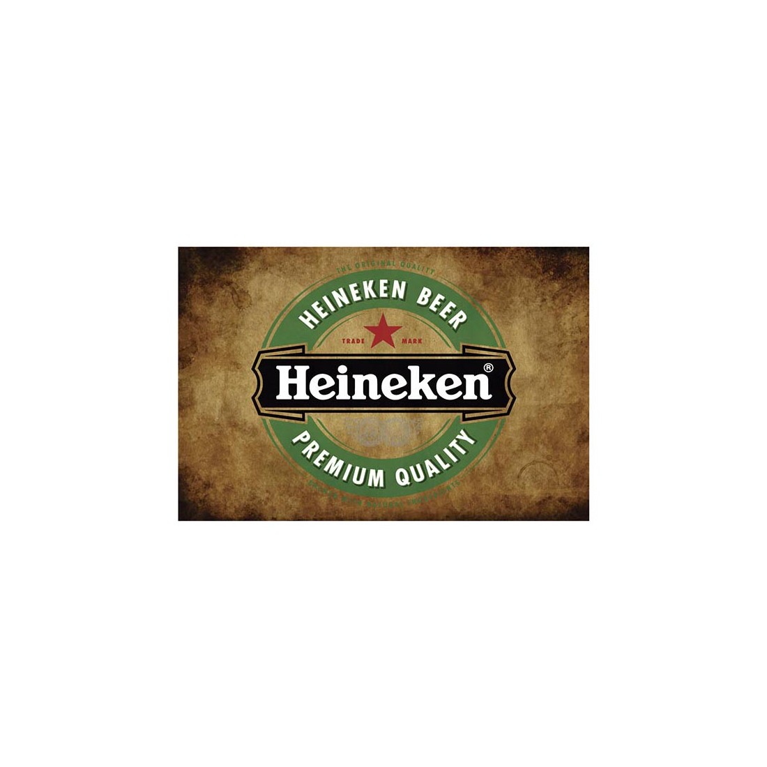 Placa Decorativa Logo Heineken